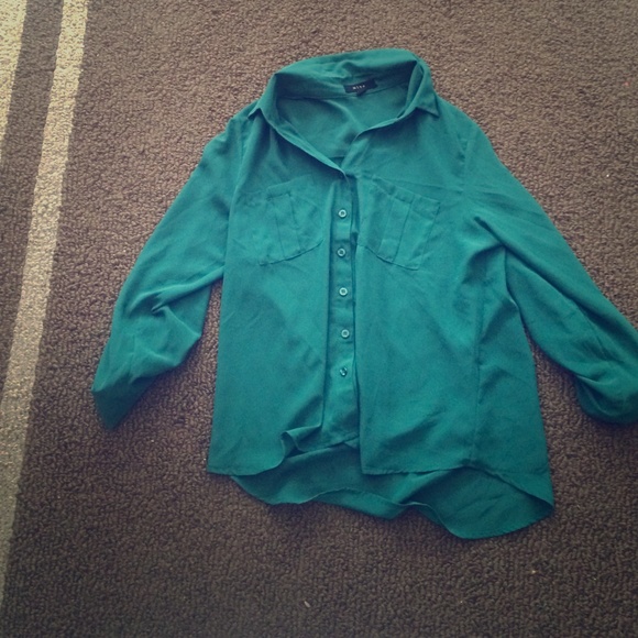 Sheer green blouse