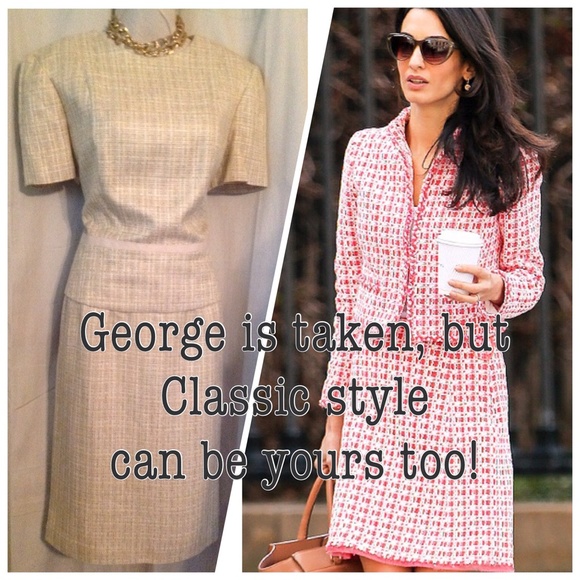 CLASSY🌷tweed skirt & peplum top!