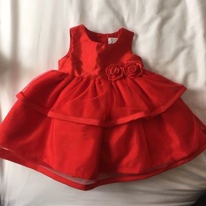 3 month old beautiful red dress.