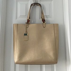 Gold Ralph Lauren Tote
