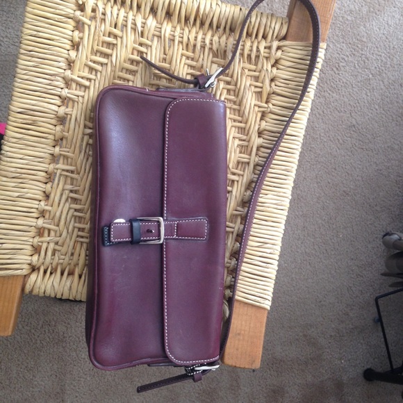Coach purse burgundy