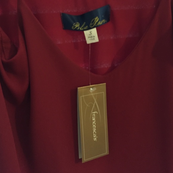 Sheer Red Tank - Picture 2 of 4