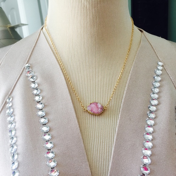 Cloud 9 Jewelry - 🆕Cloud 9 Pink Druzy Necklace NWT