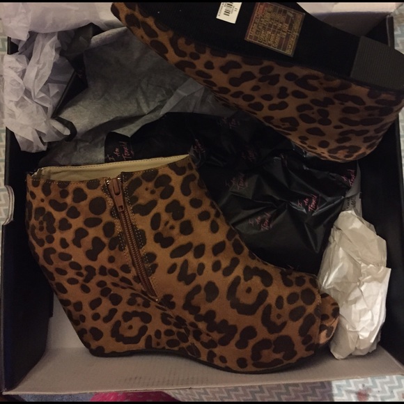 Torrid leopard booties
