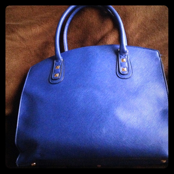 Blue Leather Purse