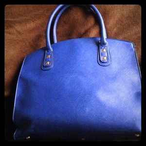 Blue Leather Purse