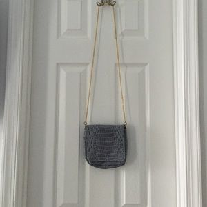 Grey/Blue Crossbody Bag