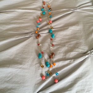 Long multicolored necklace