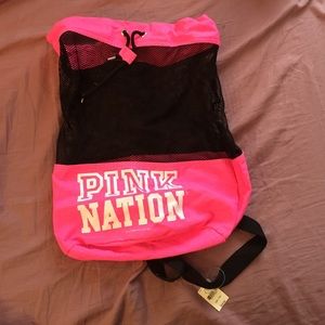 Victoria's Secret PINK black and pink bag