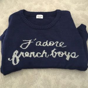 J'adore French boys sweater from PacSun