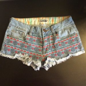 Roxy Tribal Cut Off Shorts