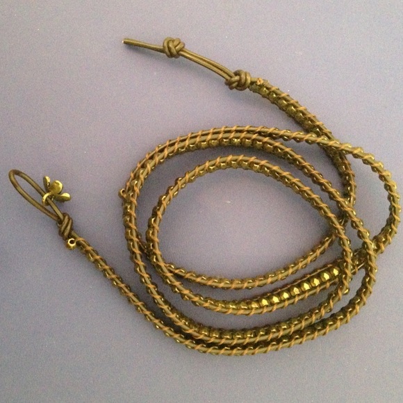 Leather wrap bracelet