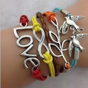 Infinity Leather Bracelet