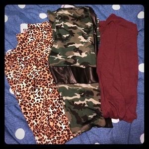 3 pair leggings bundle