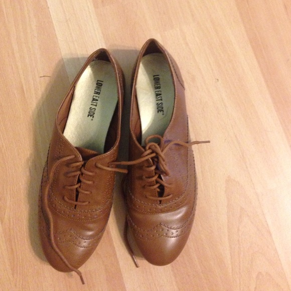 Tan oxfords