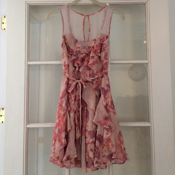 Pink floral sundress