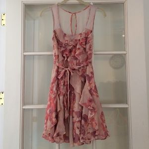 Pink floral sundress