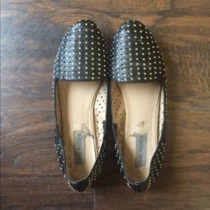 Steve Madden💛Pompei gold and black flats