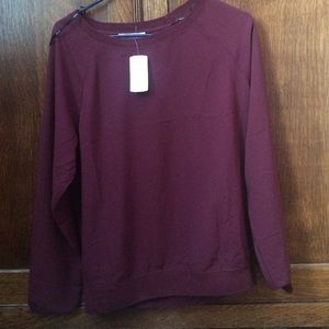 Wine color Woven Forever 21 Shirt