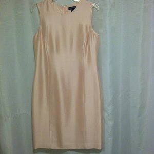 Ann Taylor 100% silk light pink dress size 10