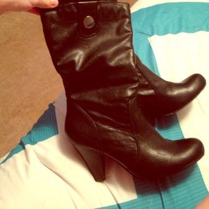 Black Leather Boots