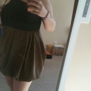Cute brown and black H&M dress