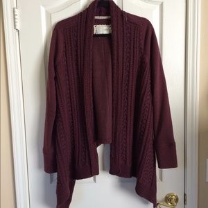 Neela Cable Cardi by Saturday/Sunday in wine