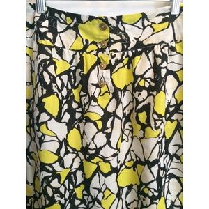 Printed skirt %100 Silk