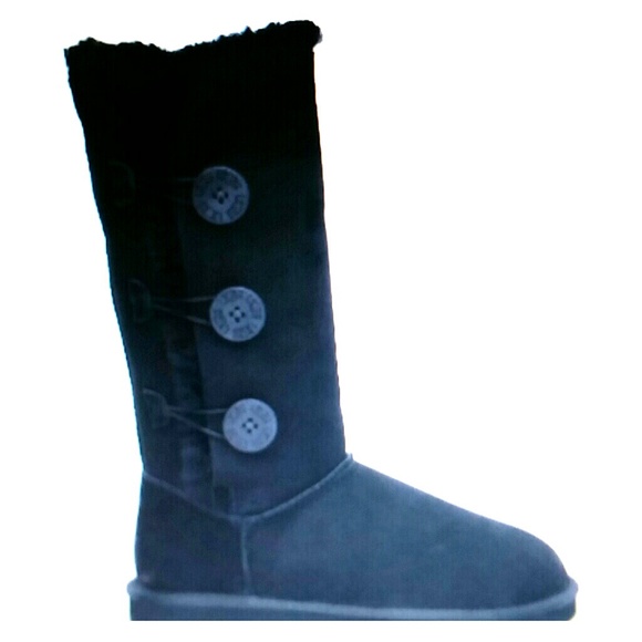 Tall Bailey 3 button UGG Boots in Black