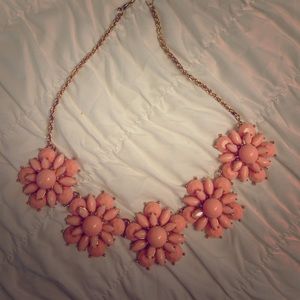 Pretty pink spring flower necklace