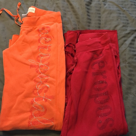 2 pairs Aeropostale long sweatpants