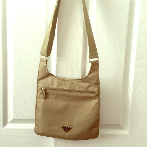 Prada inspired Canvas shoulder bag