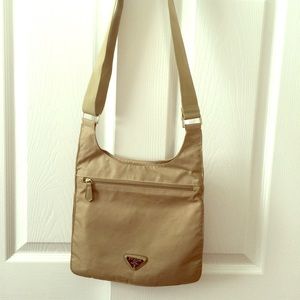 Prada inspired Canvas shoulder bag