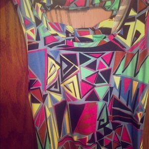 F21 80's themed body con dress!