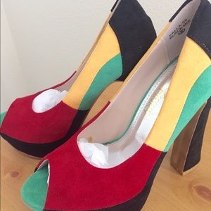 Multicolored Heels