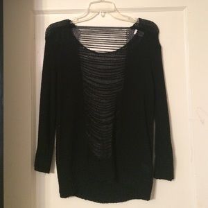 Black knit sweater