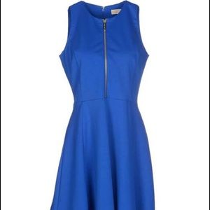 Royal Blue fit and flair Michael Kors dress