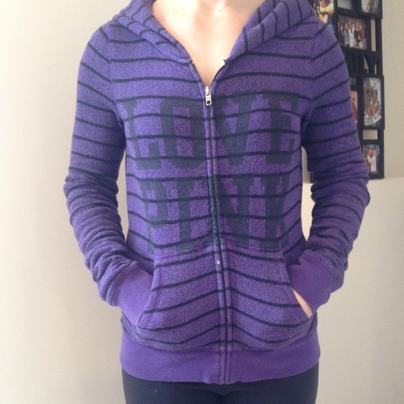 PINK purple & black zip up