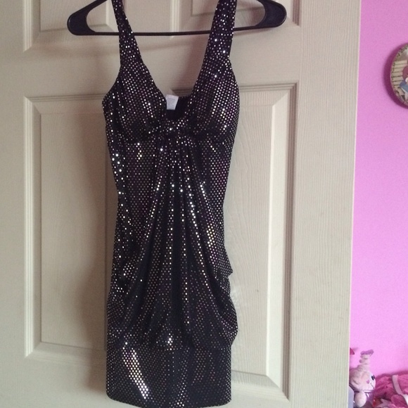 Black sparkle dress