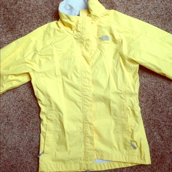 Yellow north face light weight jacket