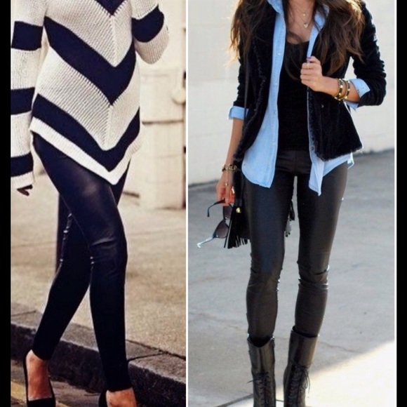 Pants - NWT Slick Black Gloss Leggings