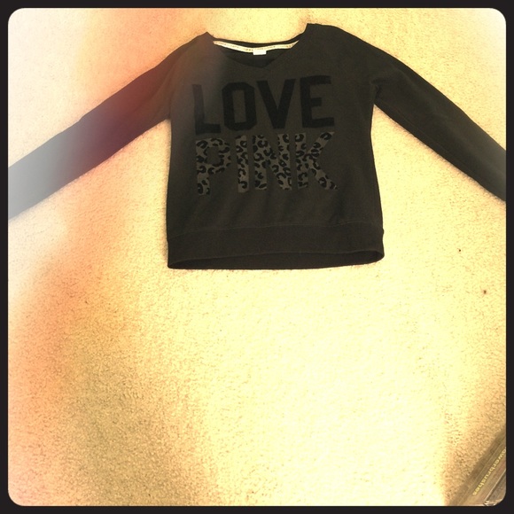 Victoria's Secret Love Pink Crew Neck Cheetah