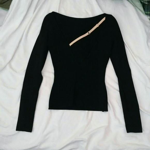 Backless Top with Nude Strap