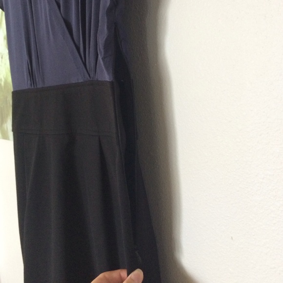 NWOT Banana Republic black & blue dress - Picture 2 of 4