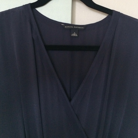 NWOT Banana Republic black & blue dress - Picture 3 of 4