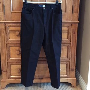 Black 5 pocket jeans. 27" inseam 36" waist