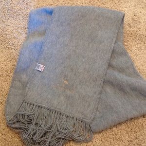 Gray alpaca scarf