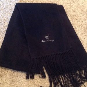 Black alpaca scarf