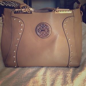 Tan handbag
