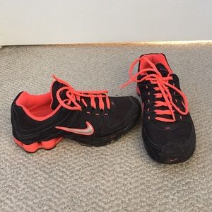 RESERVED- Neon pink and black Nike Shox